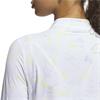 adidas Ladies Ultimate365 Cool Feeling Printed 1/4 Zip Neck Top Frozen Lemon